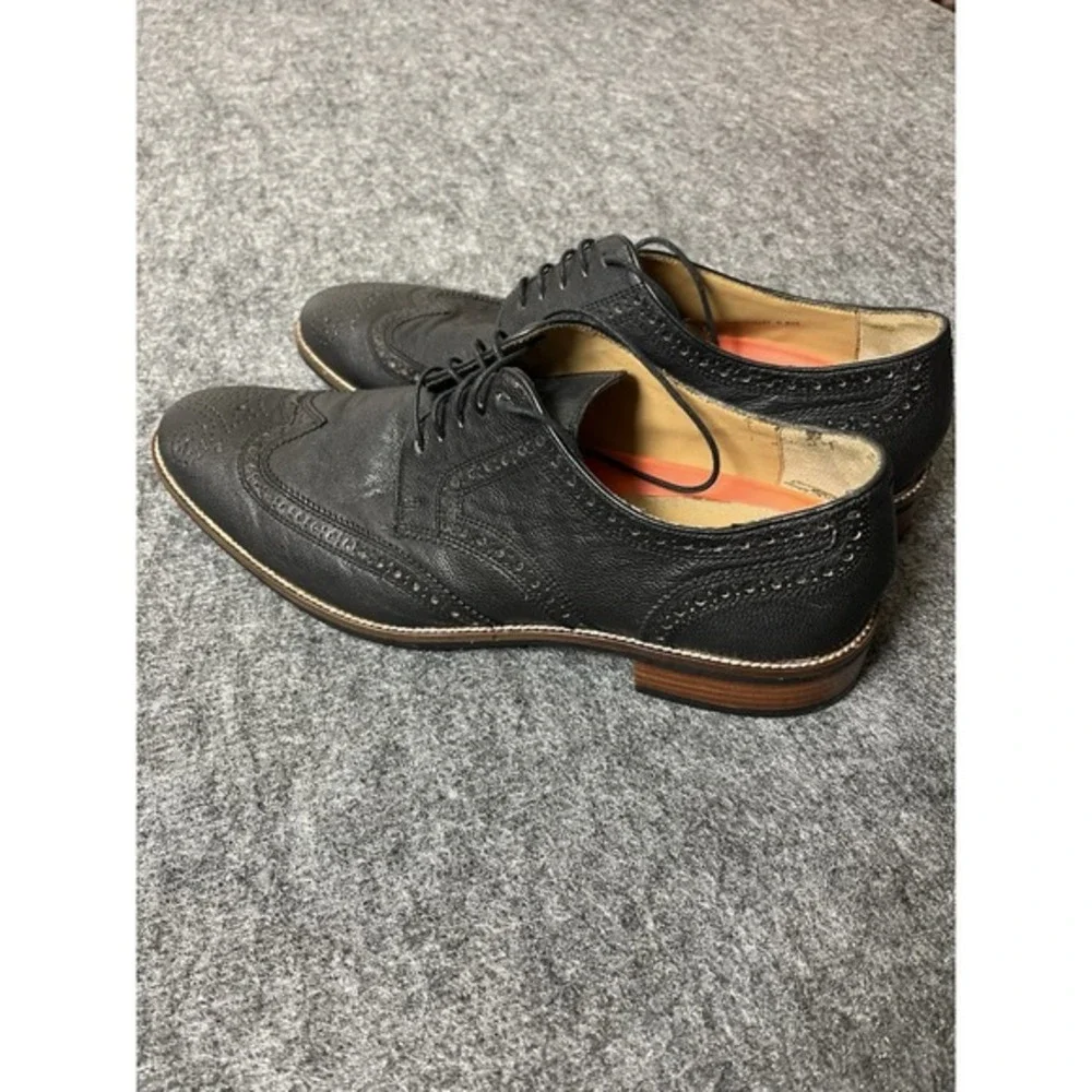 480-)Cole Haan C24112 Warren Black Wingtip Shoes Men Sz 11 1/2 M‎